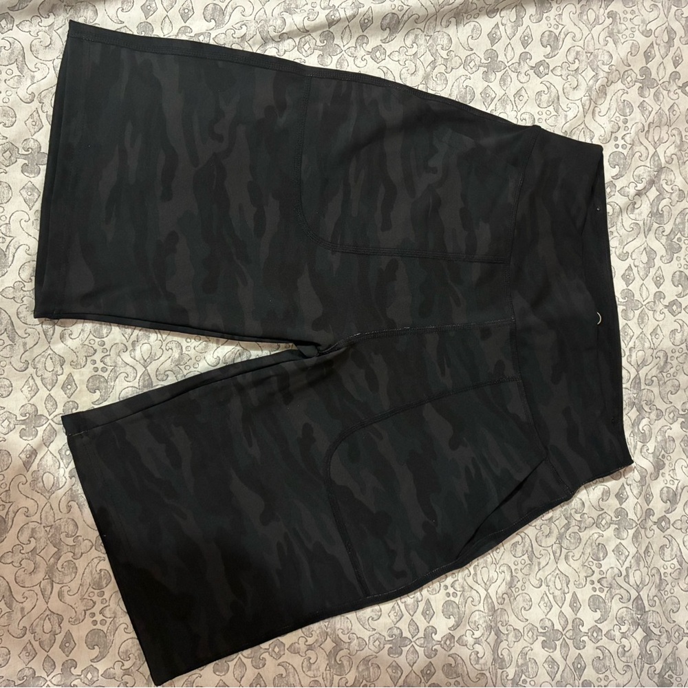 Women's Black Camouflage BikeR Shorts